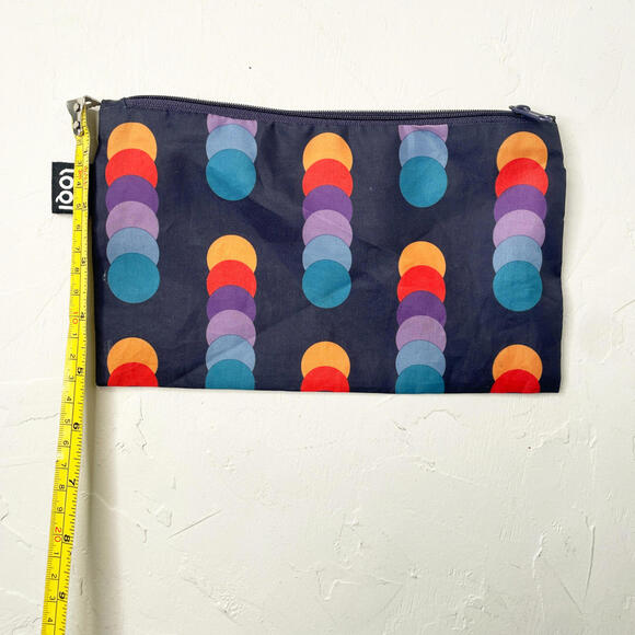 LOQI Set of 3 Colorful Geometric Patterned Pouches - Picture 7 of 7